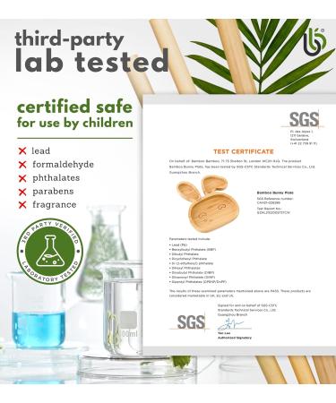 Bamboo Bunny Baby and Toddler Suction Plate | Secure Suction for Feeding and Weaning | Ideal for Babies from 6 Months (Bunny Green) - Buy Online on GoSupps.com