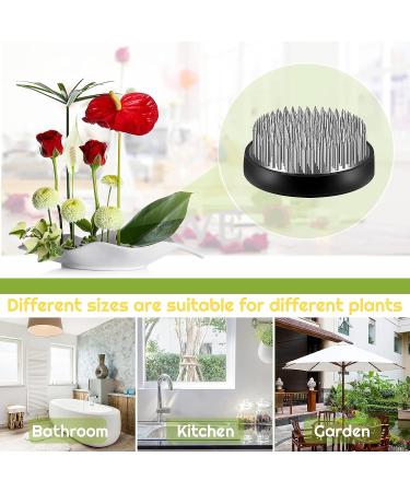 3-Piece Silver Japanese Flower Holder Set for Floral Arrangements and Plant Fixation - Buy Online on GoSupps.com