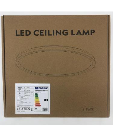 Wholede LED Ceiling Lamp - 24W Round Moon Motif 3000-6500K Ultra Thin with Remote Control for Children's Room & Living Room - 29.5cm - Buy Online on GoSupps.com