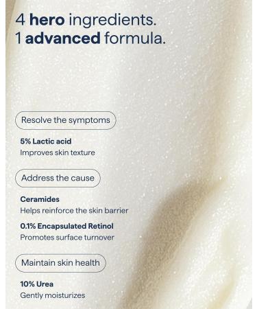 Remedy for Body Bumps | KP Exfoliating Body Moisturizer | Keratosis Pilaris (KP) Treatment For Textured Crepey Skin with Urea Lactic Acid Retinol | Smoothing Body Lotion | By Dermatologist Dr. Shah - Buy Online on GoSupps.com