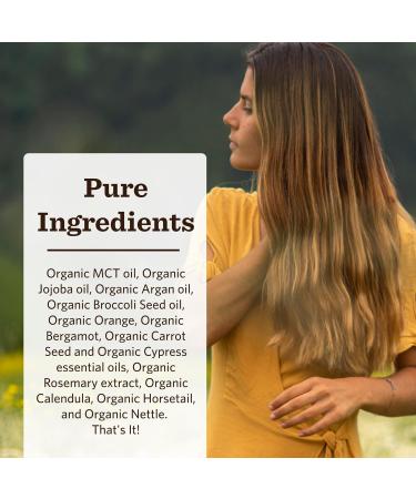 Moon Valley Organics Organic Hair Therapy - MCT Oil Jojoba Oil Argan Oil & Rosemary for Frizz Control & Hydrated Healthy Hair | Ship Internationally - Buy Online on GoSupps.com