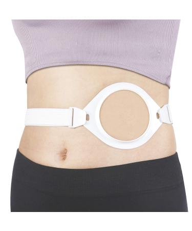 REAQER Medical Ostomy Hernia Belt Adjustable Stoma Support for Post-Operative Care After Colostomy Ileostomy Surgery Fits 27.5" - 46.5"