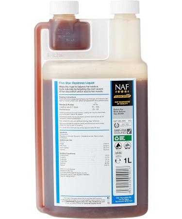 NAF Five Star Oestress Liquid 1L 1 l (Pack of 1) - Buy Online on GoSupps.com