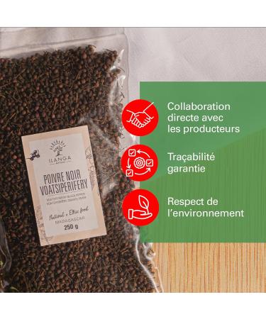 Ilanga Nature - Voatsiperifery Black Pepper 250g - Buy Online on GoSupps.com