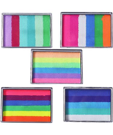 XJLRRTEE-888 Face Painting Kit - 5 Pcs Water-Based Color Set with 6 Washable Colors for Vibrant Face Art | International Shipping Available - Buy Online on GoSupps.com