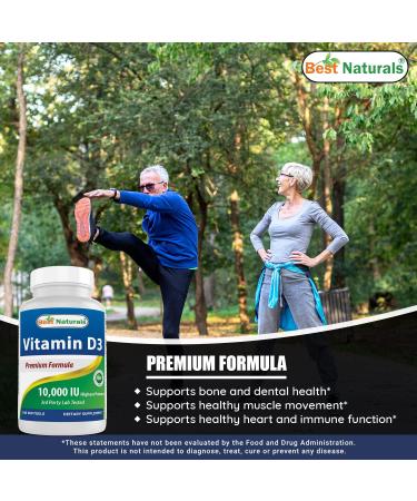 Best Naturals Vitamin B12 6000 mcg & Vitamin D3 10000 IU - Buy Online on GoSupps.com
