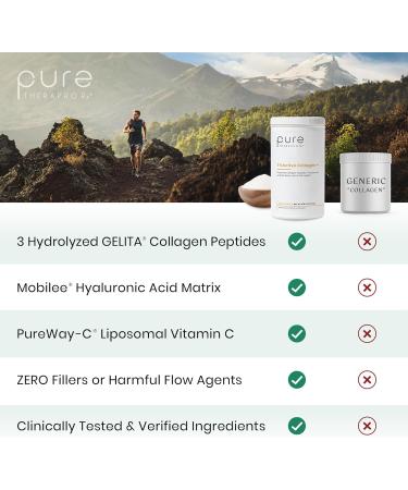 Pure Therapro Rx TriActive Collagen Plus Collagen Powder for Hair Skin Nails Bones & Joints Hydrolyzed Collagen Powder w/Patented Peptides Unflavored Multi Collagen Protein Powder 30 Servings - Buy Online on GoSupps.com