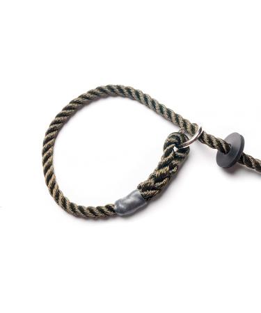 Dog & Field Deluxe Gundog Slip Lead - Olive Green Marine Rope - One Size Fits All - 150cm - Buy Online on GoSupps.com