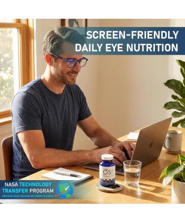 Nugevity OS2 Ocular Support Solution - Patented Eye Vitamins for Macular Health Dry Eye and Blue Light - Lutein Zeaxanthin Omega 3 Astaxanthin and AREDS2 Supplements Co-Developed by NASA 90 ct - Buy Online on GoSupps.com