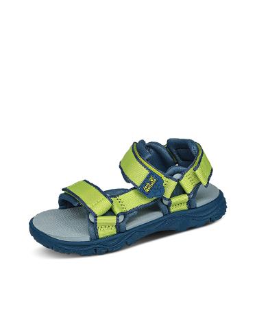 Jack Wolfskin Unisex-Child Seven Seas 3 K Hiking Boot Big Kid (8-12 Years) 13 Big Kid Lime/Blue