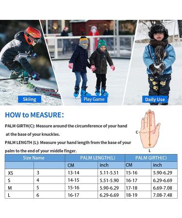 Unigear Kids Ski Gloves - Waterproof Winter Snow Gloves for Boys & Girls - Black Medium - Buy Online on GoSupps.com