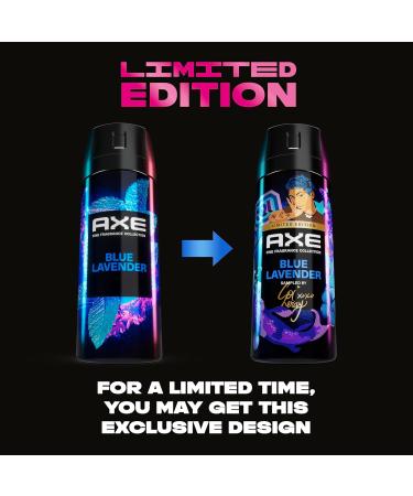 AXE Fine Fragrance Collection Blue Lavender Deodorant Spray for Men - 72H Odor Protection & Freshness with Lavender Mint & Amber - 4 oz - Buy Online on GoSupps.com