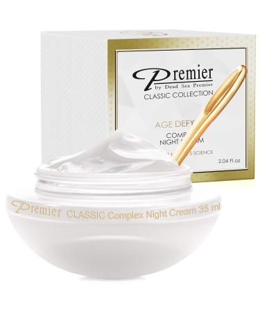 Premier Dead Sea Classic Night Cream & Eye Cream Travel Size - 0.4 Fl Oz | Age-Defying Nourishing Moisturizer | Reduce Wrinkles & Dark Circles | With Vitamins E, A & Aloe Vera - Buy Online on GoSupps.com