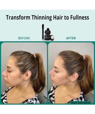 Root Touch Up Powder for Thin Hair - Water & Sweat Resistant Hair Loss Concealer - Dark Brown 4g - Buy Online on GoSupps.com