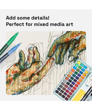 Artistro Paint Pens Set of 12 Acrylic Markers - For Rock, Stone, Ceramic, Glass, Wood, Canvas - Extra-Fine Tip - Buy Online on GoSupps.com