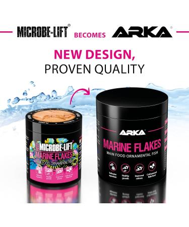 Microbe-Lift Marine Flakes - 1000 ml - Quality Flake Food for Saltwater Fish Promotes Color and Growth Cold Pressed Suppo - Buy Online on GoSupps.com