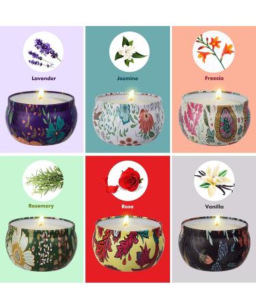 Forest Scented Soy Aromatherapy Candles Set - Stress Relief, Relaxing Aroma for Home, Bath, Yoga - 6 Travel Tins (Bohemian Collection) - Buy Online on GoSupps.com