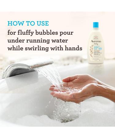 Aveeno Baby Sensitive Skin Bubble Bath with Oat Extract - Pack of 3, 19.2 fl. Oz (Tear-Free, Hypoallergenic, Soap- & Dye-Free) - Buy Online on GoSupps.com
