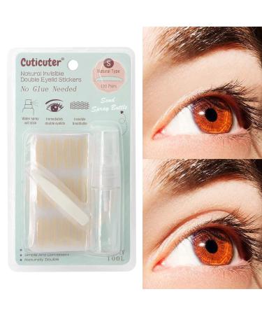 240Pcs Eyelid Tape Invisible Eyelid Lift Strips Double Eyelid Tape Paste Stickers Two-Sided Eye Lids Lift for Widen Droopy Hooded Uneven Mono-eyelids Shape Modification