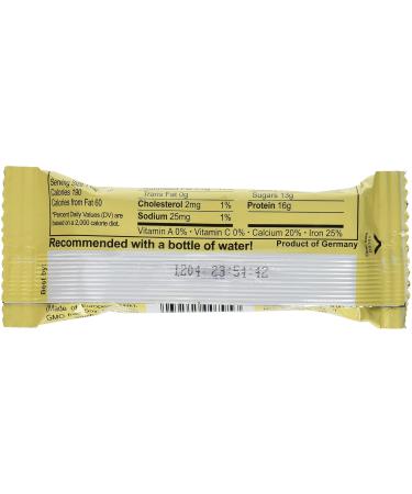 Seitenbacher Chocolate Covered Protein Bar - Vanilla 2.1 oz (Pack of 12) | International Shipping Available - Buy Online on GoSupps.com