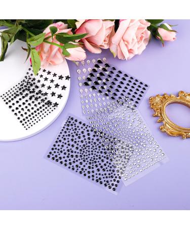 Buy 6 Sheets Self-Adhesive Face Gems - Rhinestones & Stickers for Makeup Halloween Party & Body Decor - Buy Online on GoSupps.com