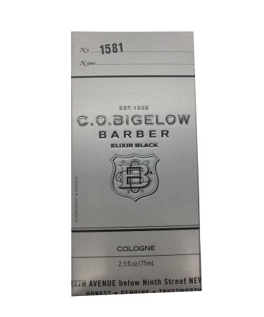 C.O. Bigelow Elixir Black 2.5 oz Cologne Spray