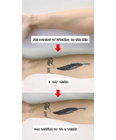 Semi Permanent Tattoos 6-Sheet Set | Waterproof Small Cute Tattoos | 100% Plant-Based Ink | Infinity Realistic Stickers for Adults & Kids - Buy Online on GoSupps.com