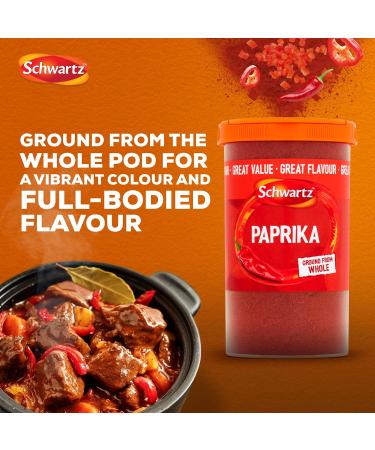 Schwartz Paprika Drum 105g - Sweet, Rich & Earthy Flavor | Aromatic & Vibrant Spice for Potatoes, Eggs, or Beans - Buy Online on GoSupps.com