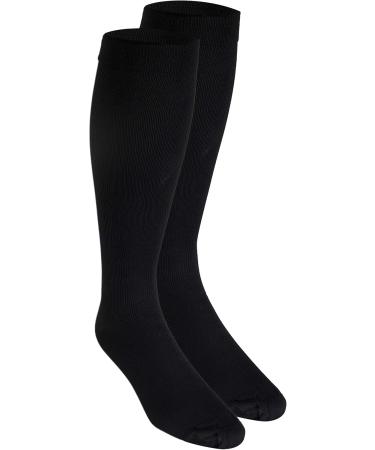 Truform Compression Socks for Men - 15-20 mmHg Knee High Dress Socks - Black Large (1 Pair) - Comfortable & Supportive - Buy Online on GoSupps.com