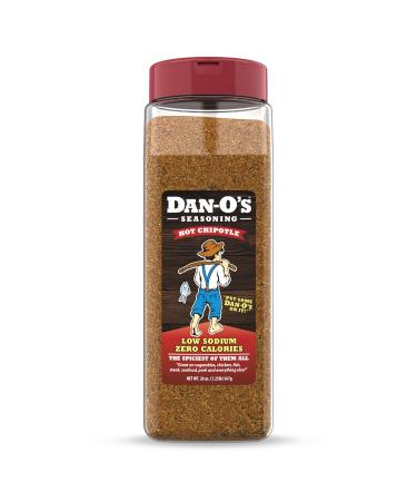 Dan-O's Hot Chipotle Seasoning | All Natural | Sugar Free | Keto | All Purpose Seasonings | Vegetable Seasoning | Meat Seasoning | Low Sodium Seasoning | Cooking Spices |1 Pack (20 Ounce)