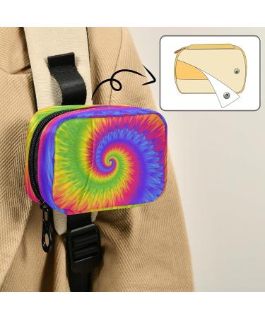 Weekly 7 Day Pill Case Bag - Travel Pill Organizer with 8 Small Pill Boxes | Colorful Tie Dye Design - Buy Online on GoSupps.com