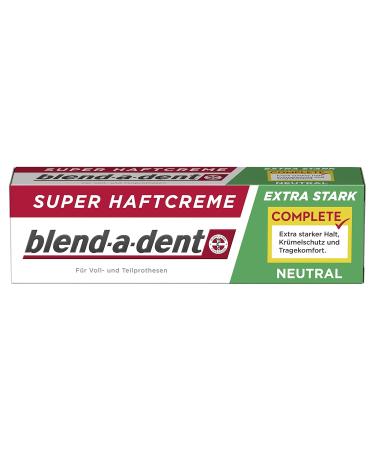 Blend-a-Dent COMPLETE NEUTRAL Super Adhesive Cream 47g Strong Hold for Dentures | International Shipping Available - Buy Online on GoSupps.com