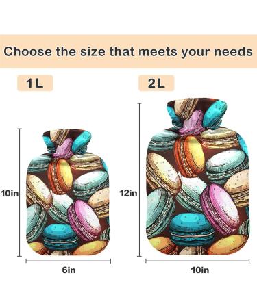 Shop Naanle Vintage Macarons Hot Water Bottle 1L - Transparent Bed & Foot Warmer for Pain Relief & Cold Therapy - International Shipping Available - Buy Online on GoSupps.com