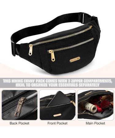 3 Pcs Waterproof Fanny Packs - Adjustable Waist Pack for Sports, Running, Travel - Men and Women - Black/Gray/White - Buy Online on GoSupps.com