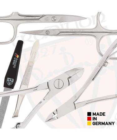 3 Swords Germany Manicure Pedicure Set Kit - Genuine Leather - Black - Buy Online on GoSupps.com