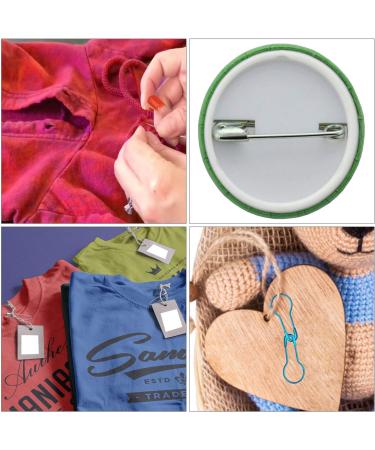 Trimming Shop 100pcs Stainless Steel Safety Pins with Plastic Head - Baby Nappy Fastening & Crafting - Assorted Colour (5cm) - Buy Online on GoSupps.com