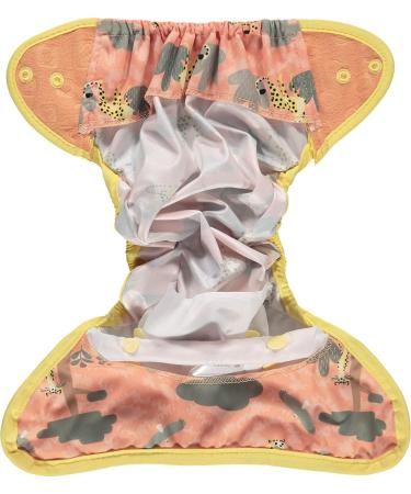 Close Parent Pink Cheetah Waterproof Nappy Cover | Adjustable Popper Design | Eco-Friendly for Newborn to Toddler - Buy Online on GoSupps.com