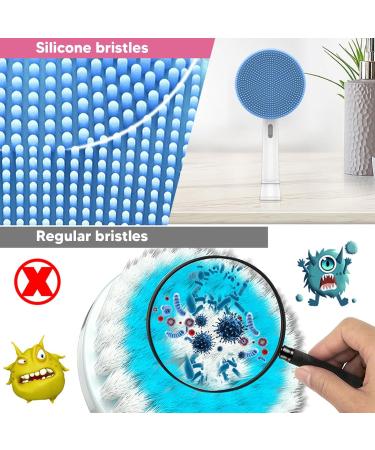 Cleansing Brush Replacement Head Silicone Electric Face Scrubber Replacement Head for Exfoliating Skin Care - Buy Online on GoSupps.com