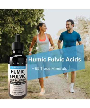 Humic & Fulvic Acid Supplement - Enhanced Nutrient Absorption & Detox 2oz Liquid - Optimal Wellness Formula - Buy Online on GoSupps.com