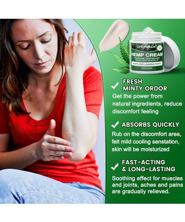 8.5 oz Maximum Strength Hemp Cream - Natural Hemp Arnica & Turmeric Formula for Instant Relief - Buy Online on GoSupps.com