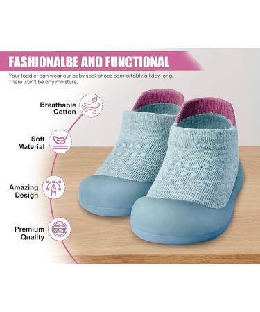 Dookeh Toddler Baby Shoes Non Slip Soft Sole Sneakers | Gray | 2-3 Years - Buy Online on GoSupps.com
