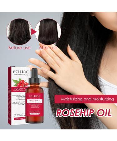 Organic Rose Toy Oil - Cold-Pressed Rosehip Face Oil for All Skin Types | 30ml Moisturizing Skin Care & Essential Oil for Nails & Hair - Buy Online on GoSupps.com