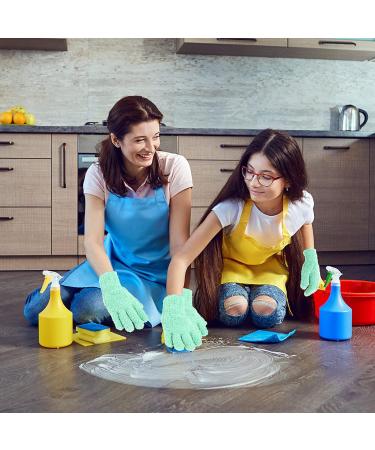 Molain Microfiber Dusting Gloves - Reusable and Washable Cleaning Mittens for Plants, House, Car, Blinds, Lamps - Green (1 Pair) - Buy Online on GoSupps.com