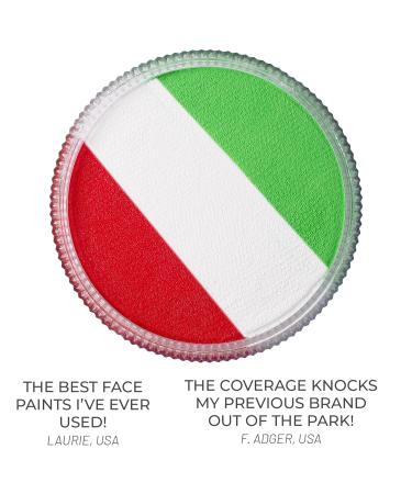 Buy Blue Squid Pro Schminke Face Paint - Green White Red (30g) | Perfect for Adults & Children | Carnival & SFX Makeup - Buy Online on GoSupps.com