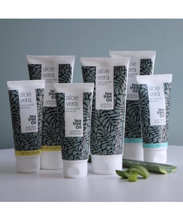 Aloe Vera Gel 100 ml Australian Bodycare Aloe Vera After Sun Lotion Natural Aloe Vera Tea Tree Oil & Mint Cooling & moisturizing against itching irritated or sunburned skin Vegan - Buy Online on GoSupps.com