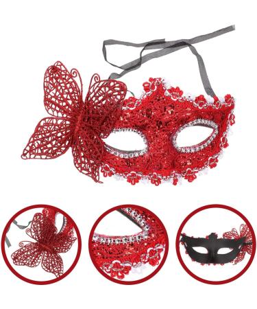 STOBAZA 2-Piece Lace Butterfly Masquerade Ball Masks for Women - Elegant Eye Masks for Parties & Events - Buy Online on GoSupps.com