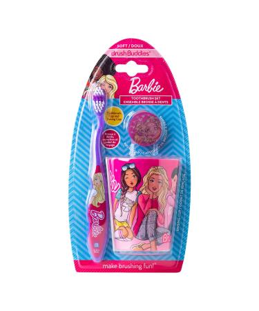 Licensed Branded B4RBIE 3 Pieces Toothbrush Set for Girls