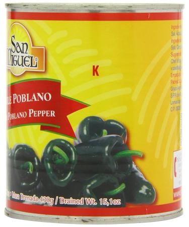 San Miguel Whole Poblano Peppers - Authentic Mexican Flavor | Shop Now - Buy Online on GoSupps.com