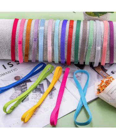 Duufin 20-Piece Anti-Slip Hair Bands | Elastic Sports Headbands for Men & Women | Yoga & Fitness Fashion Accessories - Buy Online on GoSupps.com