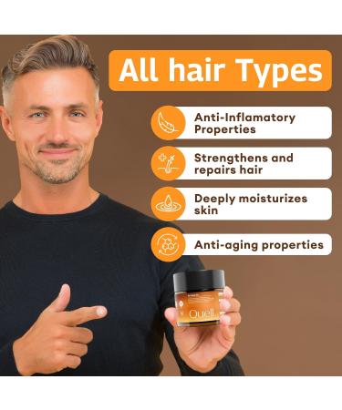 Quell Batana Oil for Hair Growth - Dr. Sebi 100ml | Raw Vitamin-Packed Oil for Damaged Hair & Skin | Smooth Texture & Encourages New Growth - Unscented All Hair Types - Buy Online on GoSupps.com